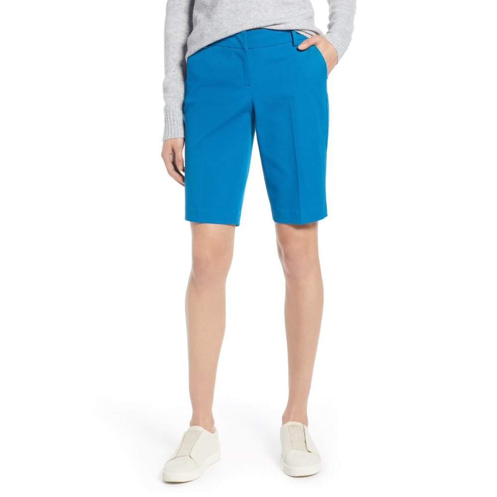 NWT Nordstrom Halogen Stretch Bermuda Shorts